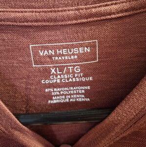 Van Heusen Traveler Classic Fit Shirt More Maroon